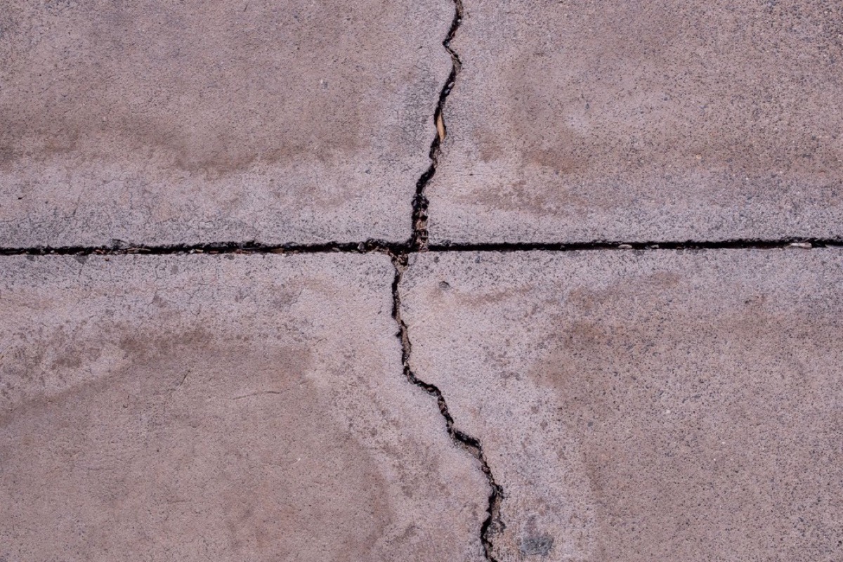 Concrete Floor Crack Repair Before Epoxy Coating